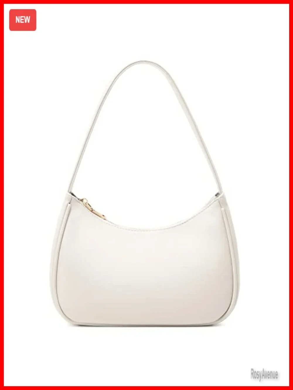 Hobo Tote Handbag Mini Clutch Purse with Zipper Closure PU Leather